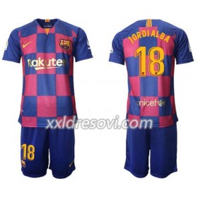 FC Barcelona Jordi Alba 18 Domaći Dječji Komplet Dresovi za Nogomet 2019-2020 (+ kratke hlače)